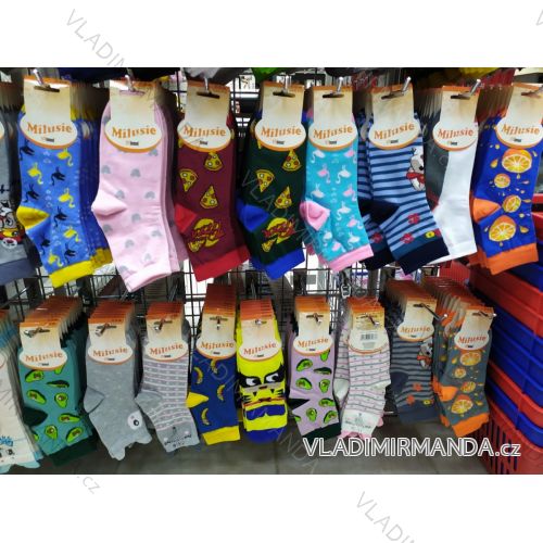 Ponožky slabé dětské kojenecké dívčí a chlapecké (10-13, 14-16, 17-19) POLSKÁ MODA DPP21143