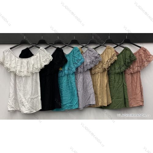 Halenka krajková carmen dámská (S/M ONE SIZE) ITALSKÁ MÓDA IMWD213646