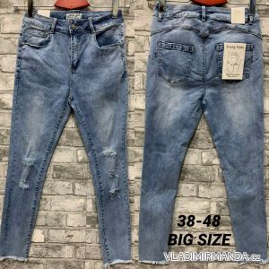 Rifle jeans dlouhé dámské nadrozměrné (38-48) JEANS JAW213652