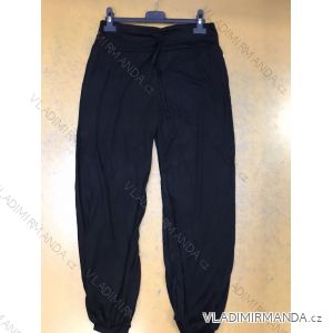 Kalhoty aladinky harémky dámské (S/M/L ONE SIZE) ITALSKá MóDA IM421683/D černé