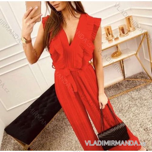 Overal elegantní dlouhý bez rukávu dámský (S/M ONE SIZE) ITALSKÁ MÓDA IMWA21448