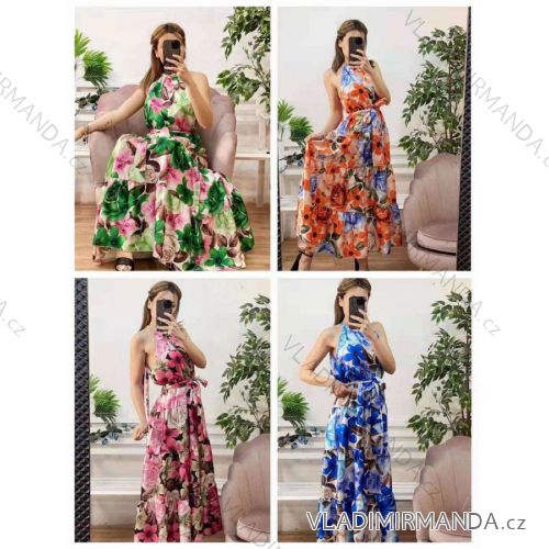 Elegant short-sleeved women's dress (uni s-m) ITALIAN FASHION IM920148