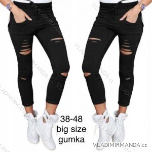 Rifle jeans dlouhé s gumou dámské nadrozměrné (38-48) JEANS JAW214169