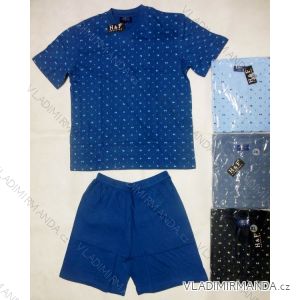Pyžamo krátká nohavice pánské bavlněné nadrozměrné ( xl-4xl) HAF W-033B