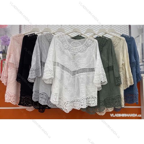 T-Shirt Kurzarm Frauen (S / M ONE SIZE) ITALIENISCHE MODE IMWA21017