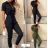 Women's overall overalls with straps with slit women (UNI S / L) TURKISH FASHION IMK20089