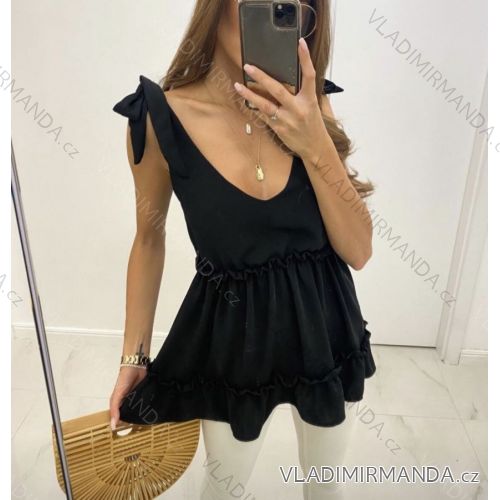 Tílko letní prodloužené dámské (S/M ONE SIZE) ITALSKÁ MÓDA IMWD213806