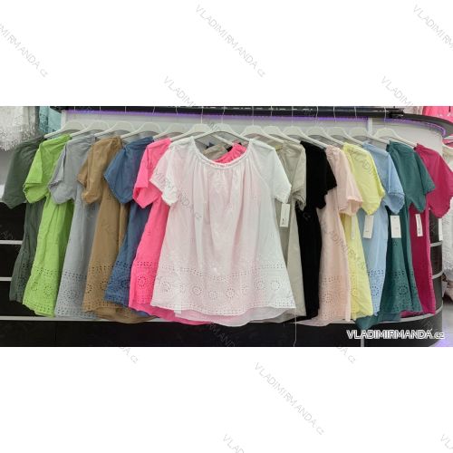 Šaty košilové 3/4 rukáv dámské tenké (uni s-l) ITALSKá MóDA IMWD201619