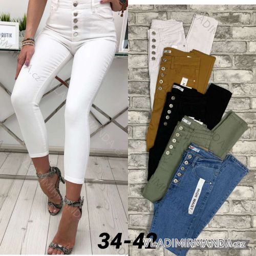 Rifle jeans dlouhé vysoký pas dámské (XS-XL) JEANS JAW213976