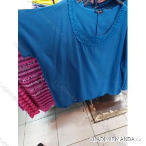 Tričko tunika krátký rukáv dámská nadrozměr (uni xl/2xl) ITALSKá MóDA IM721121