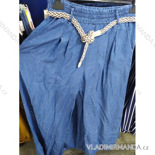 Nohavice háremové dámske riflové nadrozměr (XL-XXL one size) TALIANSKÁ MÓDA IM721134