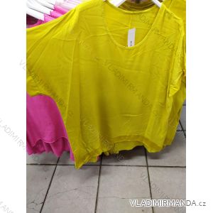 Tričko tunika krátký rukáv dámská nadrozměr (uni xl/2xl) ITALSKá MóDA IM721140