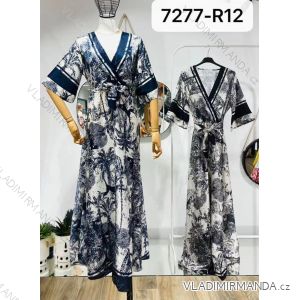 Župan dlouhý letní 3/4 rukáv dámský (S/M ONE SIZE) ITALSKÁ MÓDA IMM217277-R12