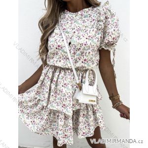 Šaty letní krátký rukáv dámské (S/M ONE SIZE) ITALSKÁ MÓDA IMWD214000