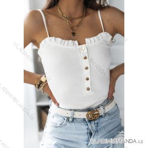 Body letní na ramínka dámské (S/M ONE SIZE) ITALSKÁ MÓDA IMWA214015