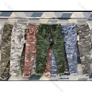 Kalhoty strečové dámské (S-M one size) ITALSKÁ MÓDA IMWB214342