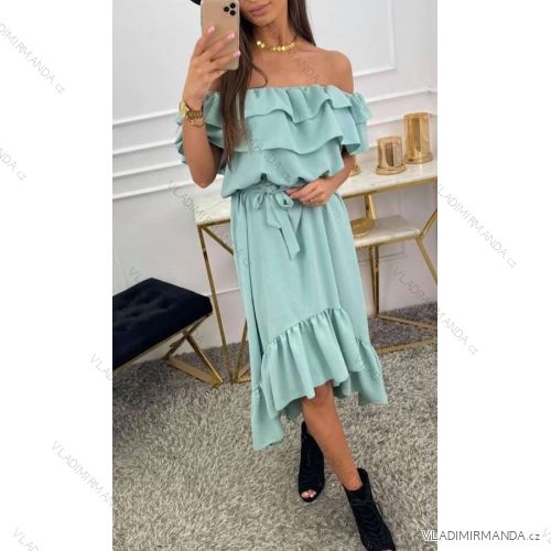 Summer short sleeve summer dress (S / M ONE SIZE) ITALIAN FASHION IMWY21019