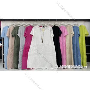 Dress with 3/4-sleeve ladies pocket (uni sl) ITALIAN Fashion IMWD20515