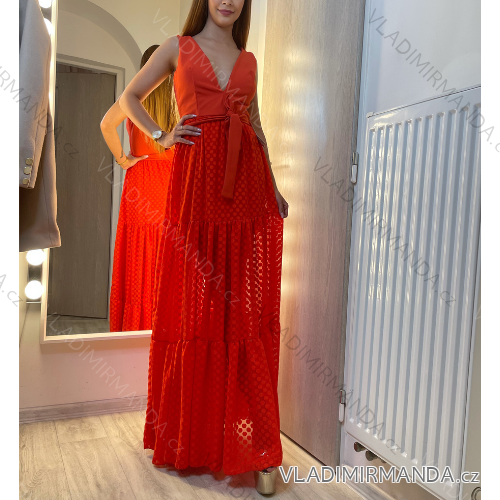 Dresses long summer women's strip (uni sl) ITALIAN Fashion IM918186