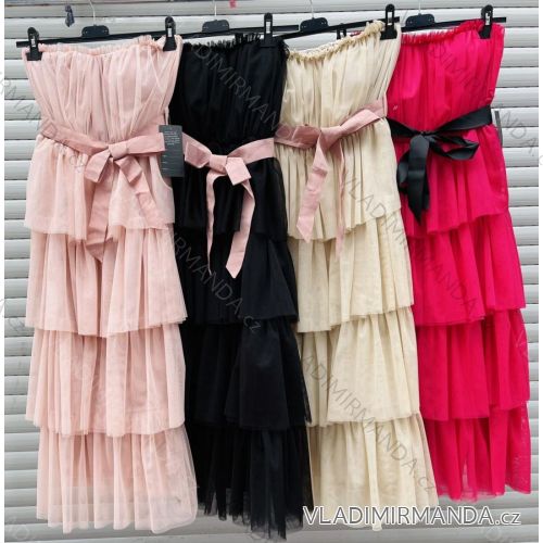 Women's Elegant Long Sleeve Dress (S / M ONE SIZE) ITALIAN FASHION IMWP21u3727