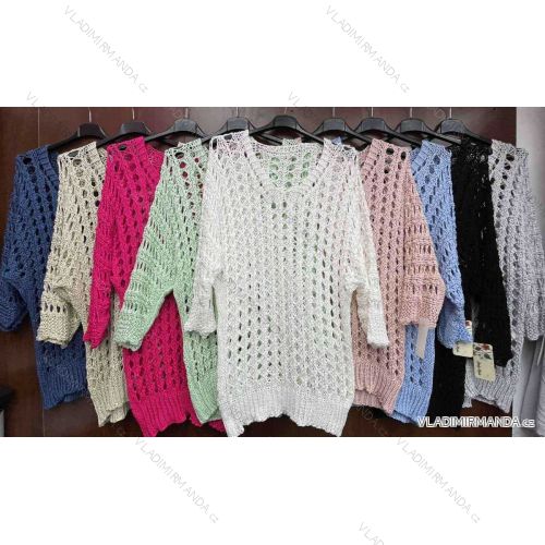 Women's Long Sleeve Sweater (S / M / L one size) ITALIAN FASHION IMWA214327