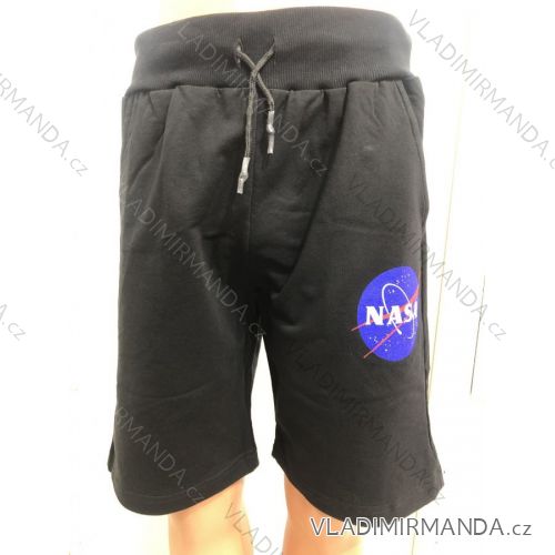 Kraťasy šortky letní NASA dorost chlapecké a pánské (M-XXL) SETINO NS-1221BLACK