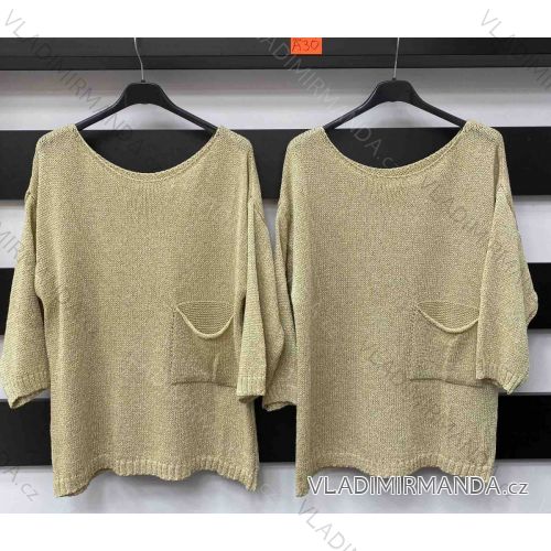 Women's Long Sleeve Sweater (S / M / L one size) ITALIAN FASHION IMWA214327