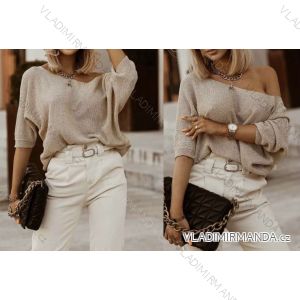 Damen Langarm Pullover (S / M / L Einheitsgröße) ITALIAN FASHION IMWA214327