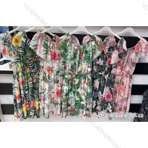 Šaty letní carmen dámské (S/M ONE SIZE) ITALSKÁ MÓDA IMWA21475