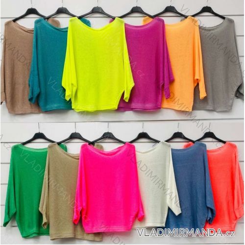 Women's Long Sleeve Sweater (S / M / L one size) ITALIAN FASHION IMWA214327