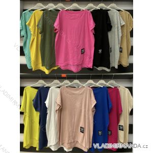 Tunika oversize krátký rukáv dámská (M/L/XL ONE SIZE) ITALSKÁ MÓDA IMWA21500