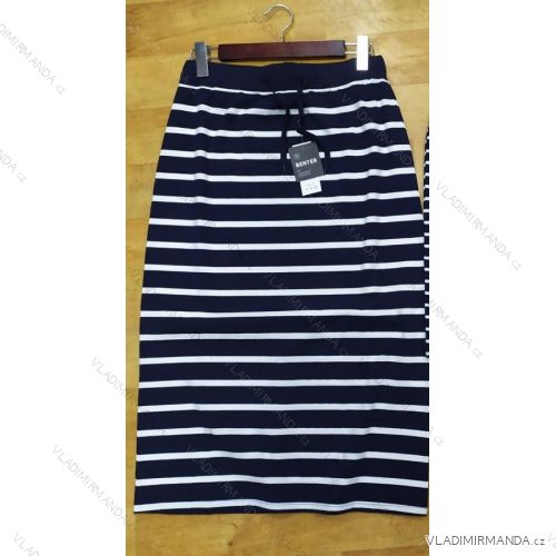 Damen Kurzarm Kleid Streifen (M-2XL) BENTER BES2116564