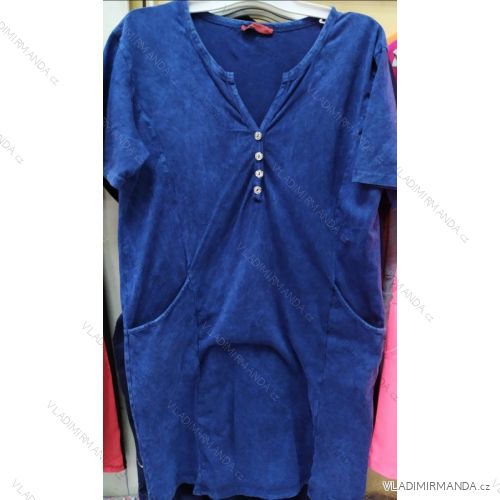 Šaty krátký rukáv dámská nadrozměr (XL/5XL) TURECKÁ MÓDA TML21008