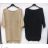 Dress with 3/4-sleeve ladies pocket (uni sl) ITALIAN Fashion IMWD20527 Golden S / M