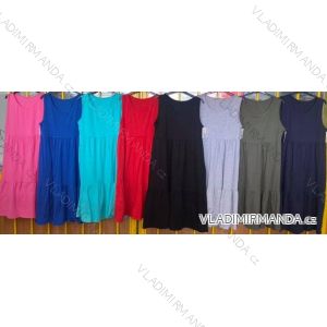 Šaty letní bez rukávů dámské (L/XL ONE SIZE) ITALSKÁ MÓDA IMD21787