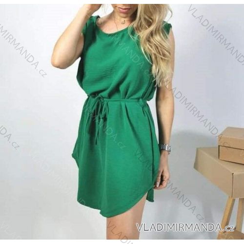 Šaty sportovní letní bez rukávu dámské (S/M ONE SIZE) ITALSKÁ MÓDA IMM21970