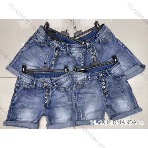 Kraťasy šortky riflové  dámské (S-XL) ITALSKÁ MÓDA IMWD215005