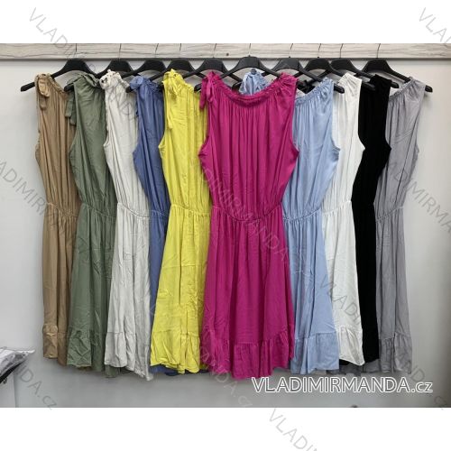 Kleid mit 3/4 Ärmeltasche für Damen (uni sl) ITALIAN Fashion IMWD20527