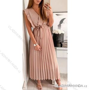 Šaty letní bez rukávu dámské (S/M ONE SIZE) ITALSKÁ MÓDA IMWC215197