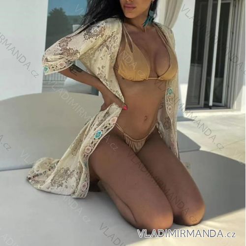 Župan letní přes plavky dlouhý rukáv dámský (S/M ONE SIZE) ITALSKá MóDA IMM21A3405