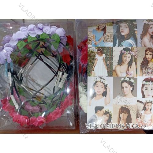 Čelenka květinová (one size) BIŽUTERIE BIZ21003