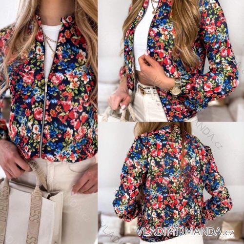 Mikina bomberka dlouhý rukáv dámská (S/M/L) ITALSKÁ MÓDA IMWD215745