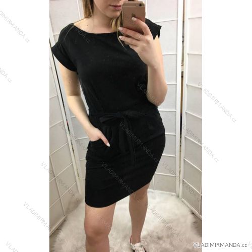 Šaty sportovní dámske (S/M ONE SIZE) ITALSKÁ MODA IMC21176IMD/DR S/M světle růžová