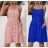 Šaty krátké letní na ramínka dámské (S/M ONE SIZE) ITALSKÁ MÓDA IMWA215832