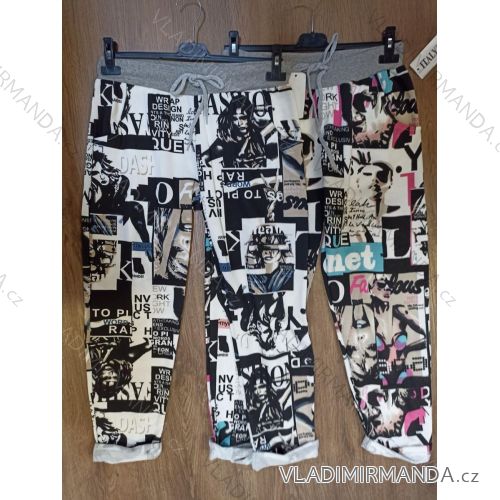 Tepláky dlouhé dámské (S/M/L ONE SIZE) ITALSKÁ MÓDA IMN21015