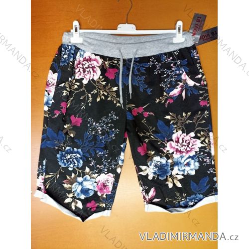 Kraťasy šortky letní nadrozměr dámské (XL/2XL ONE SIZE) ITALSKá MóDA IMM2421023