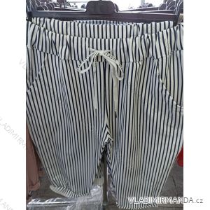 Kalhoty dámské proužek (L/XL ONE SIZE) ITALSKÁ MÓDA IM721202