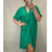 Šaty dlhý rukáv dámske oversize (XL / 4XL ONE SIZE) TALIANSKÁ MÓDA IMM21102 / DR královsky modrá