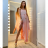 Kleidet langen Streifen der Sommerfrauen (uni sl) ITALIENISCHE MODE IMM20MS52120 S / M eine Größe hellrosa