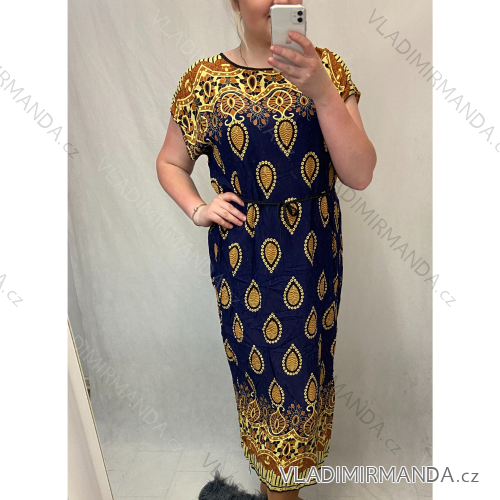 Women's short sleeve dress oversized (L-3XL) POLISH FASHION PMF20014